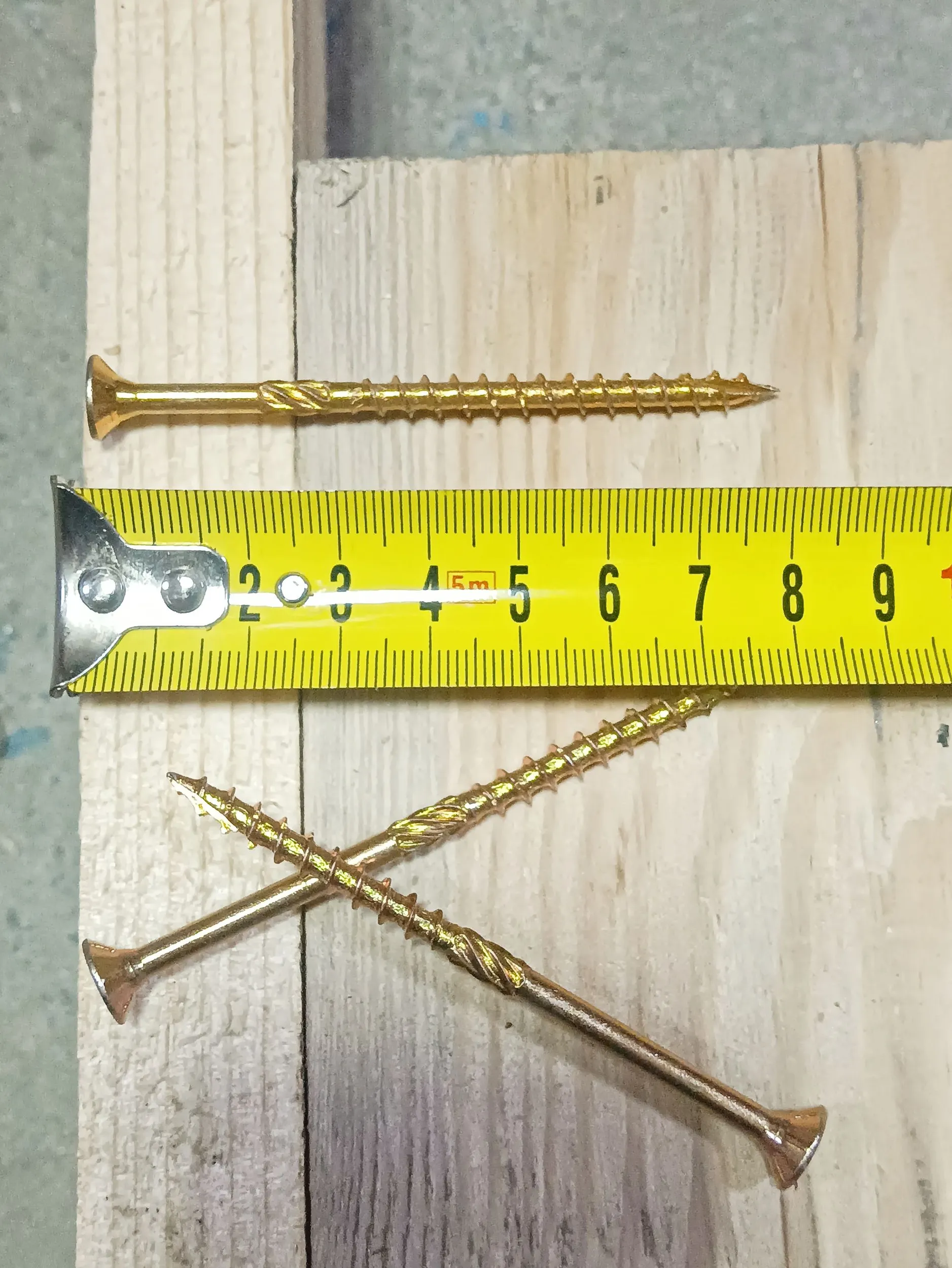 Саморезы конструкционные 5х80 по дереву потай Torx 25